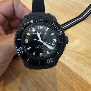 Men's Black Scuba Watch